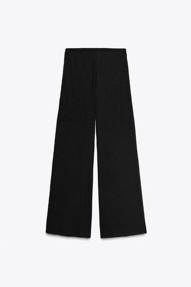 PANTALON DROIT STRUCTURÉ - Noir de Zara - Image 5