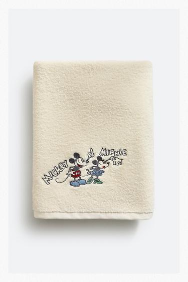 SERVIETTE DE BAIN ENFANT ÉPONGE MICKEY & MINNIE ©DISNEY - Jaune clair de Zara