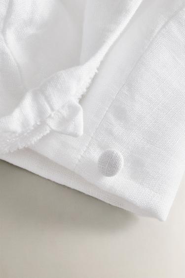 TURBAN SALLE DE BAIN LIN COTON - Blanc de Zara - Image 3