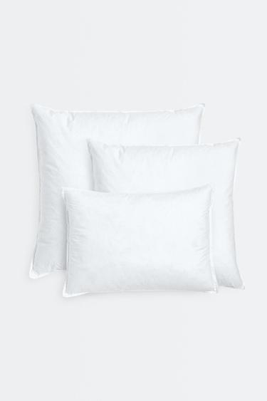 FEATHER CUSHION FILLING COTTON COVER - White by Zara