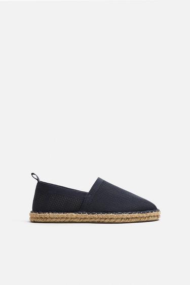 KNITTED FABRIC ESPADRILLE - Blue by Zara