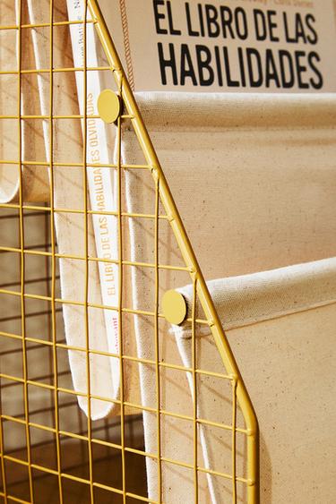 CHILDREN'S METAL BOOK RACK - Mustard by Zara - Image 5