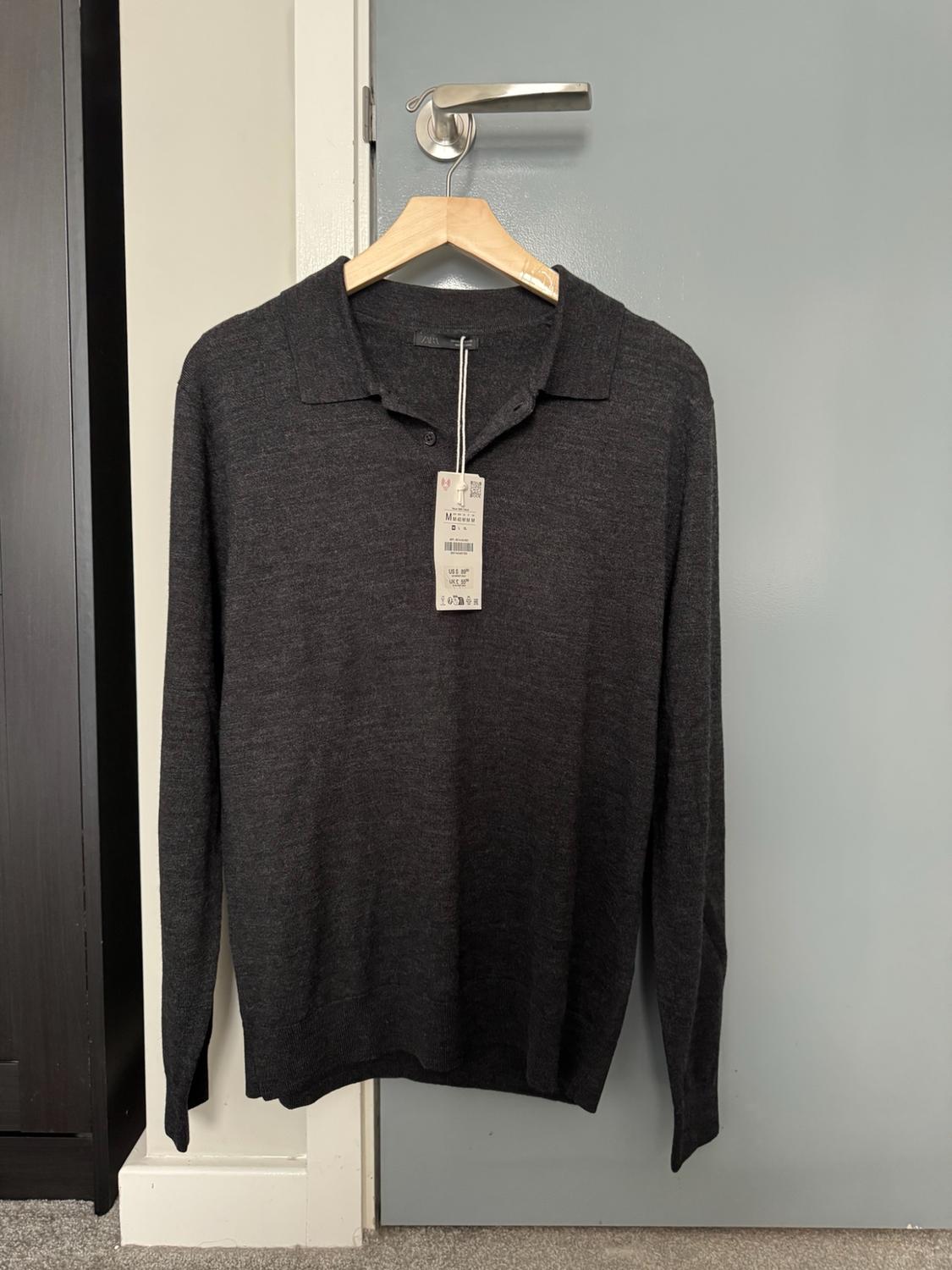 WOOL KNIT POLO SHIRT - Image 2