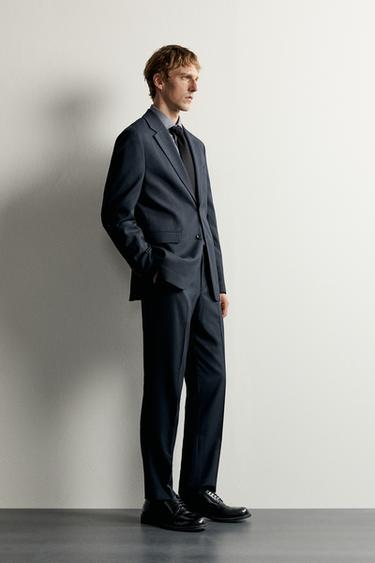 VESTE DE COSTUME CONFORT - Bleu marine de Zara - Image 3
