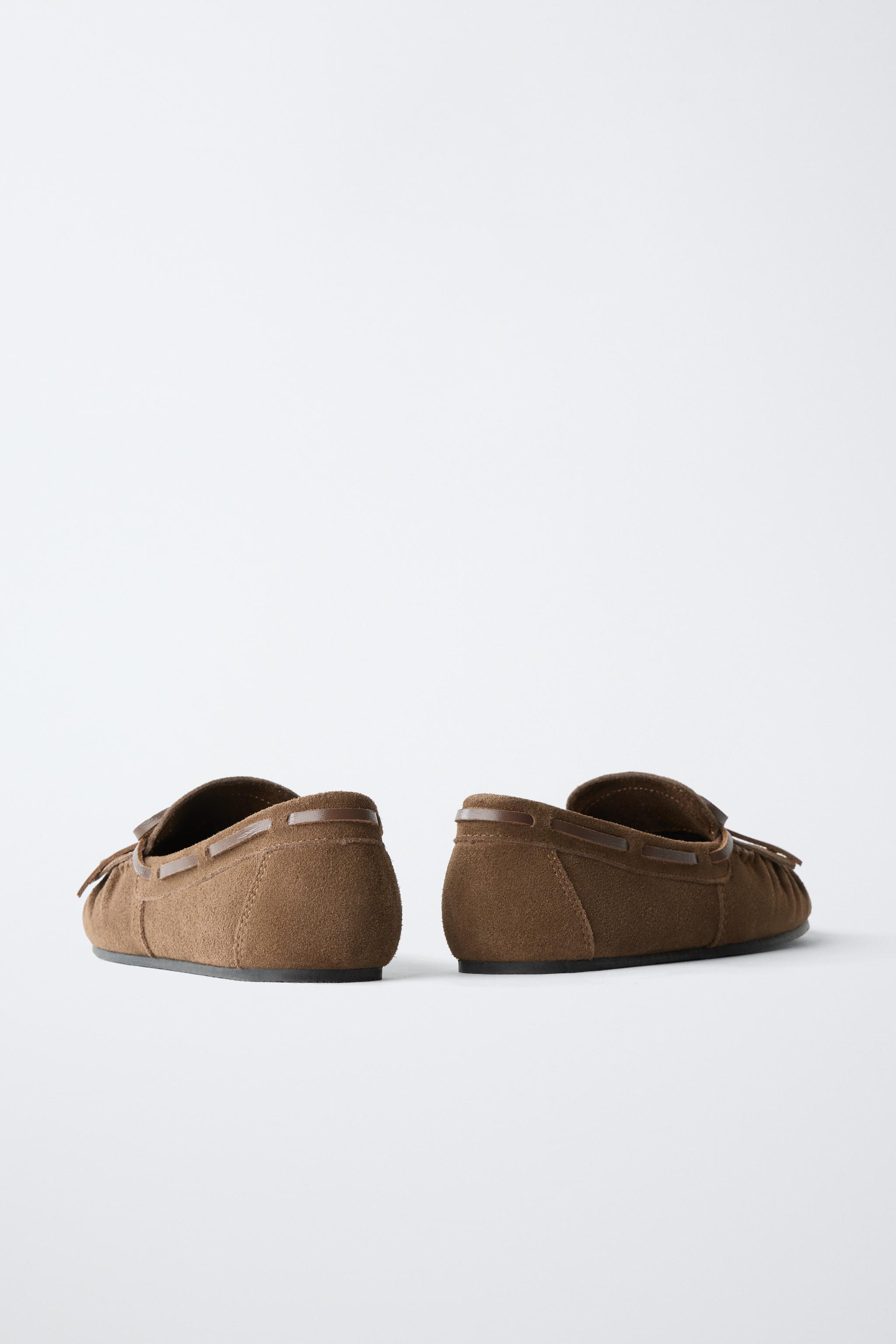 Детские туфли Zara FRINGED LOAFERS — фото 6