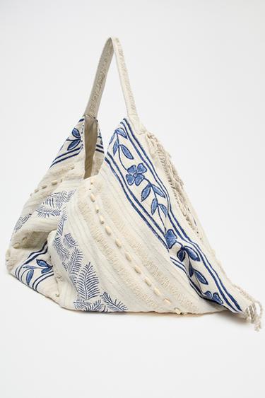 PRINTED SHOPPER BAG - Multicoloured by Zara