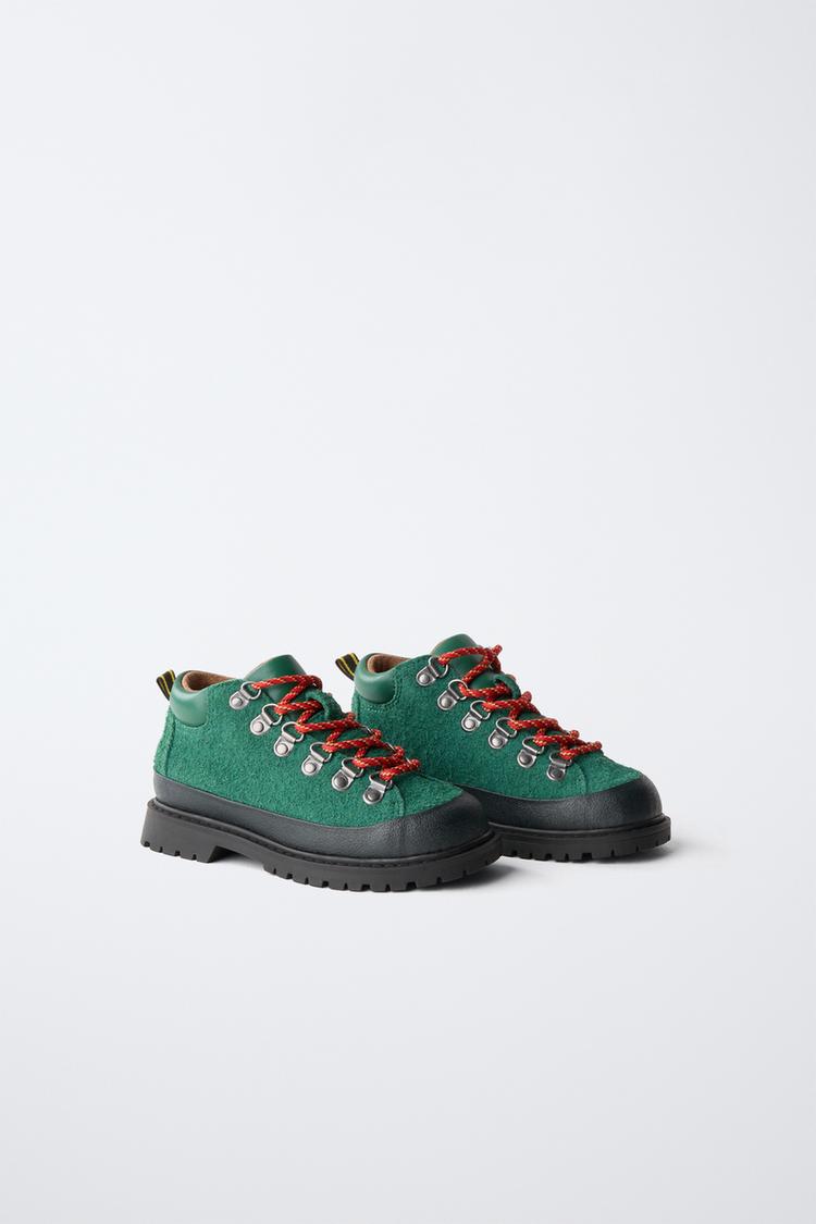 TECHNICAL SNEAKER BOOTS — Green