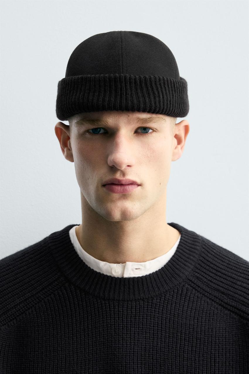 COMBINATION SHORT HAT - Black | ZARA United States display picture 1