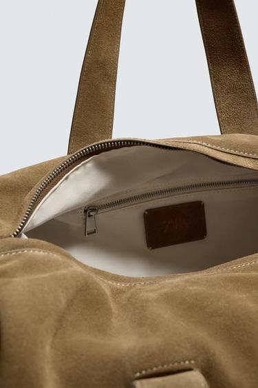 BOLSO DE VIAJE PIEL LIMITED EDITION - Marrón de Zara