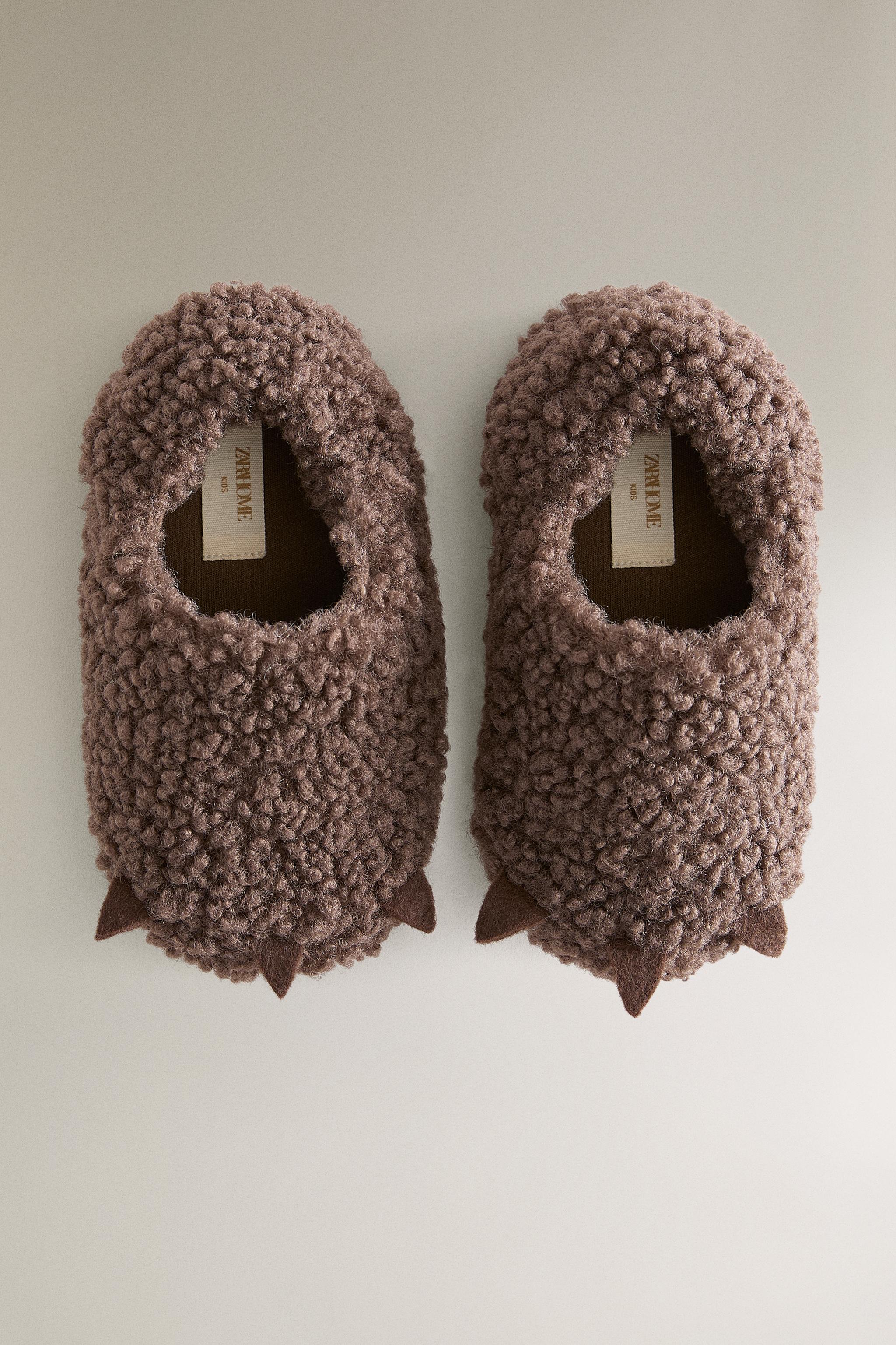 Детские тапочки Zara KIDS' PAW SLIPPERS — фото 3