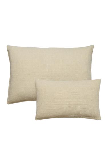 LINEN CUSHION COVER - Beige by Zara