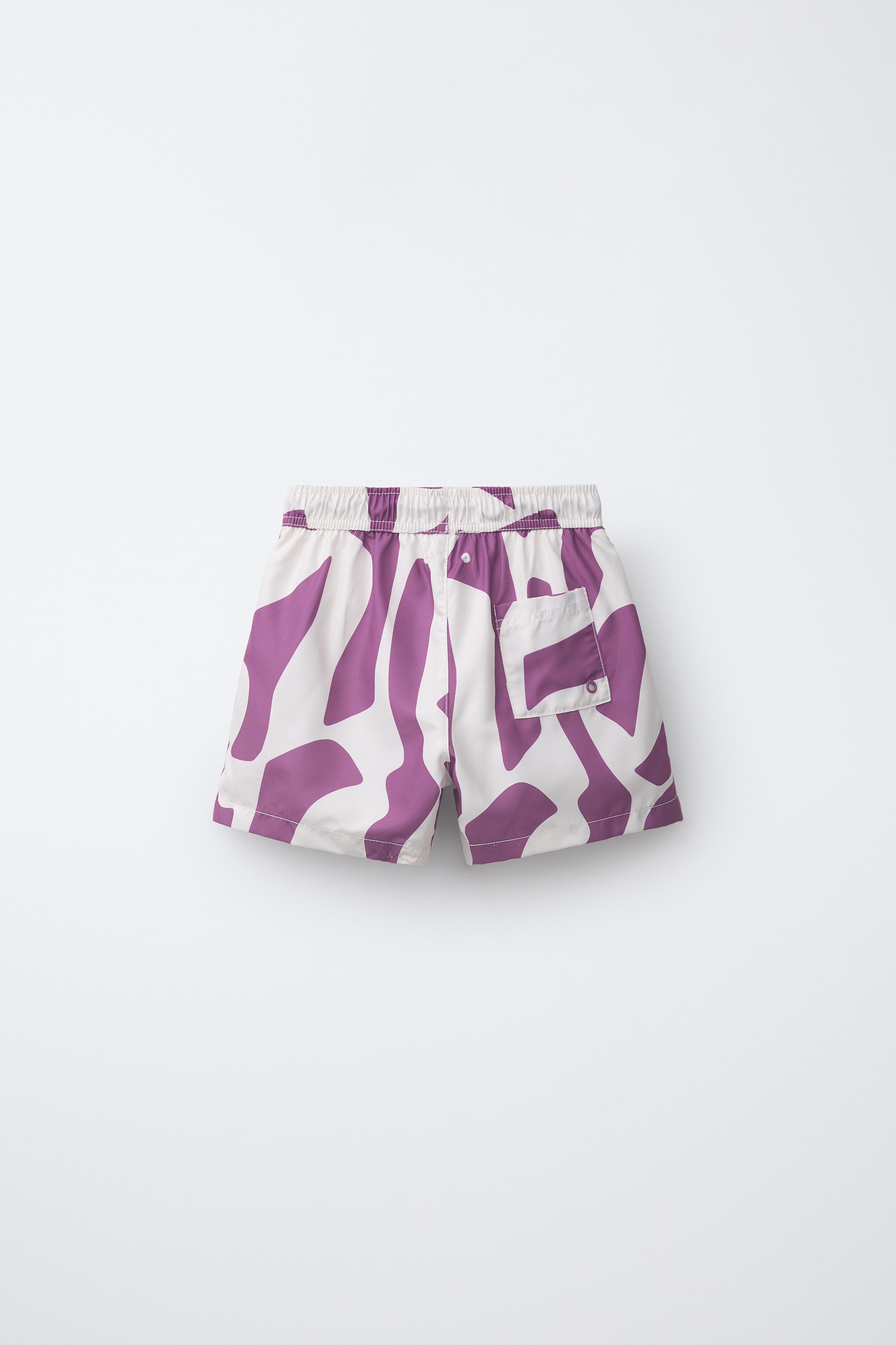 6-14 YEARS/ GEOMETRIC PRINT SWIM SHORTS