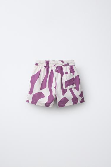 6-14 ANS/ SHORT DE BAIN À IMPRIMÉ GÉOMÉTRIQUE - 694 de Zara - Image 1