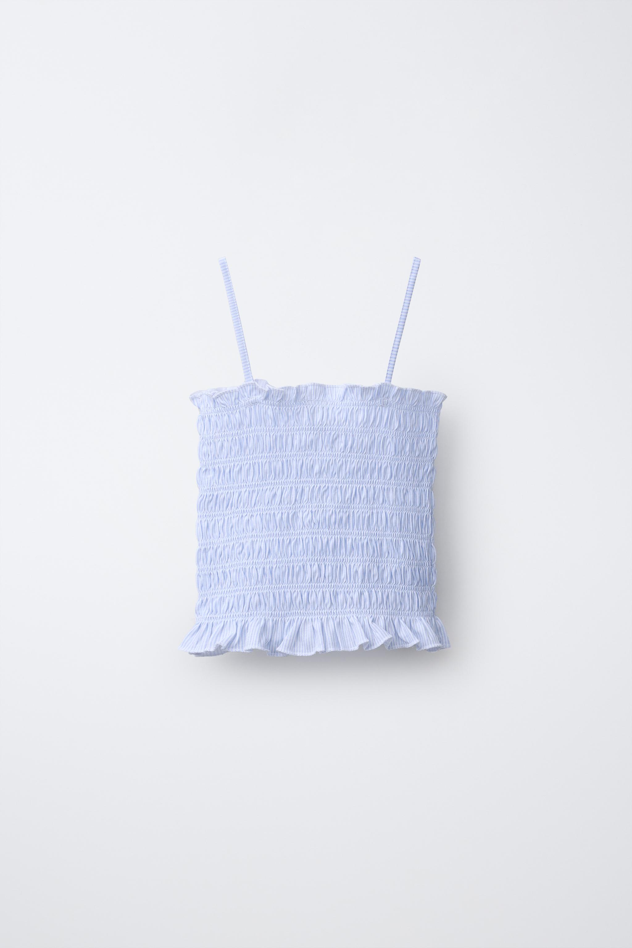 Детские топы Zara SMOCKED ELASTICIZED TOP — фото 3