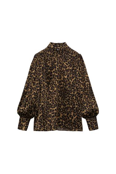 ANIMAL PRINT BLOUSE