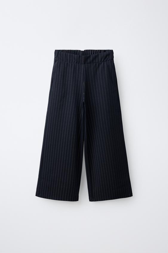 PANTALÓN RAYA DIPLOMÁTICA - Marino de Zara - Imagen 0