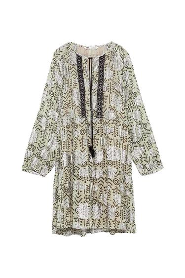 VESTIDO MINI ESTAMPADO