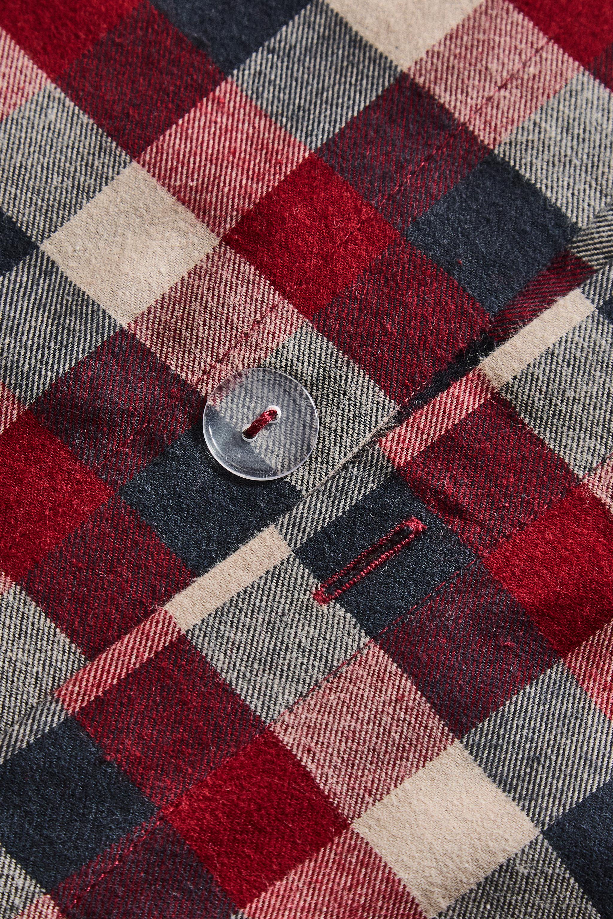 CHRISTMAS TARTAN CHECK COTTON FLANNEL DUVET COVER