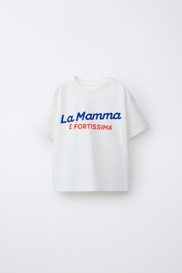 SLOGAN PRINT T-SHIRT - White by Zara