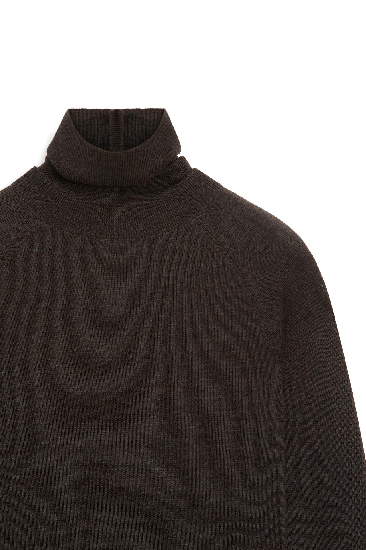 100% wool button-detail knit sweater - LIMITED EDITION — Chocolate