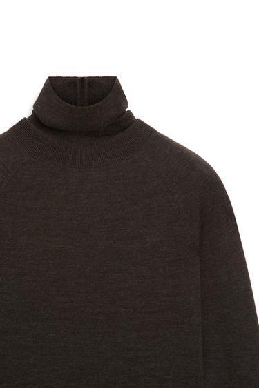 100% wool button-detail knit sweater - LIMITED EDITION — Chocolate 2