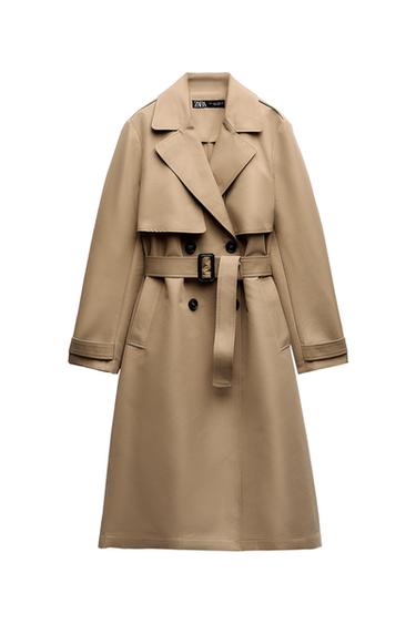 LONG CROSSOVER TRENCH COAT