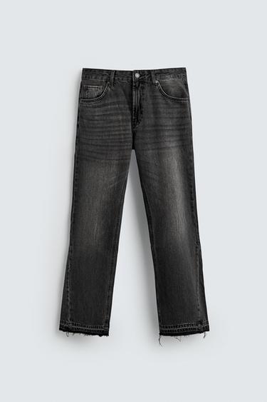 Zara FLARE FIT JEANS - Black