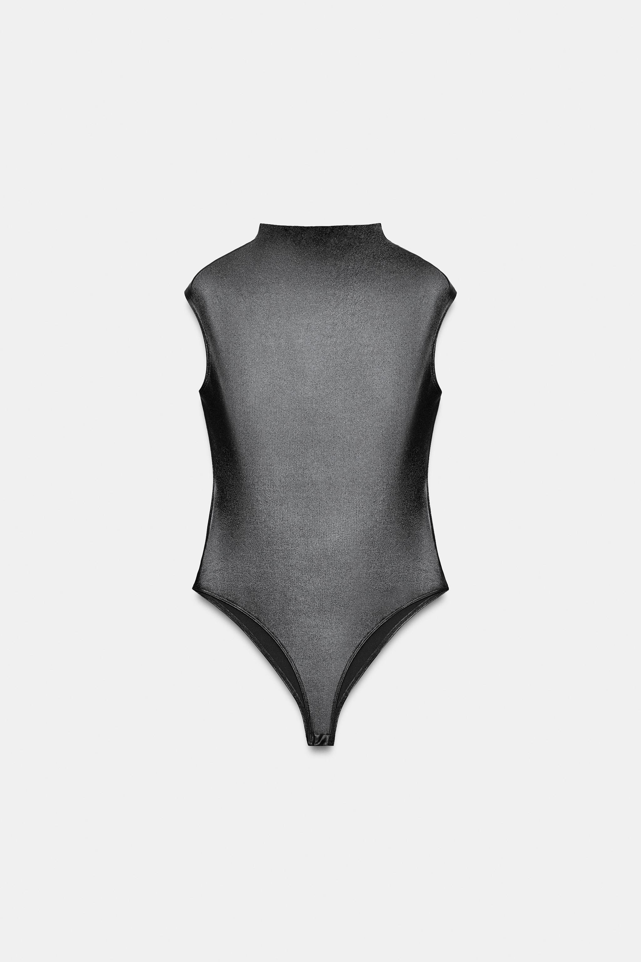 FOIL SHORT SLEEVE BODYSUIT