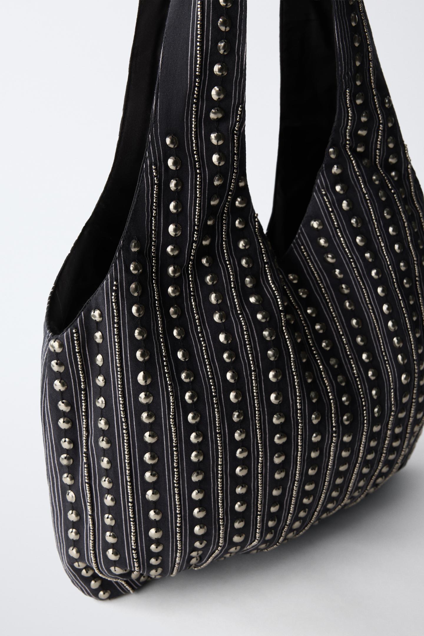 Детская сумка Zara Studded Shopper, цвет: Синий — фото 3