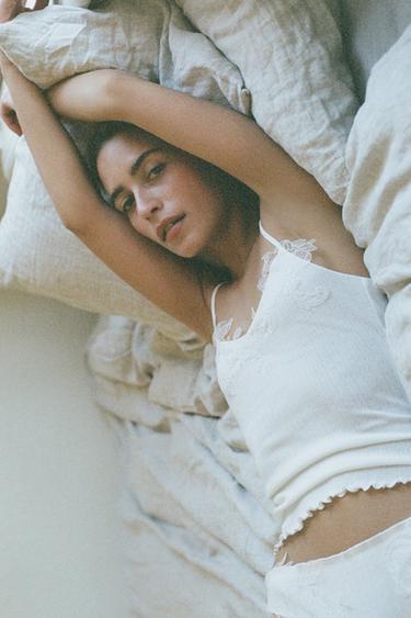 CULOTTE POINTELLE DENTELLE - Blanc de Zara - Image 1