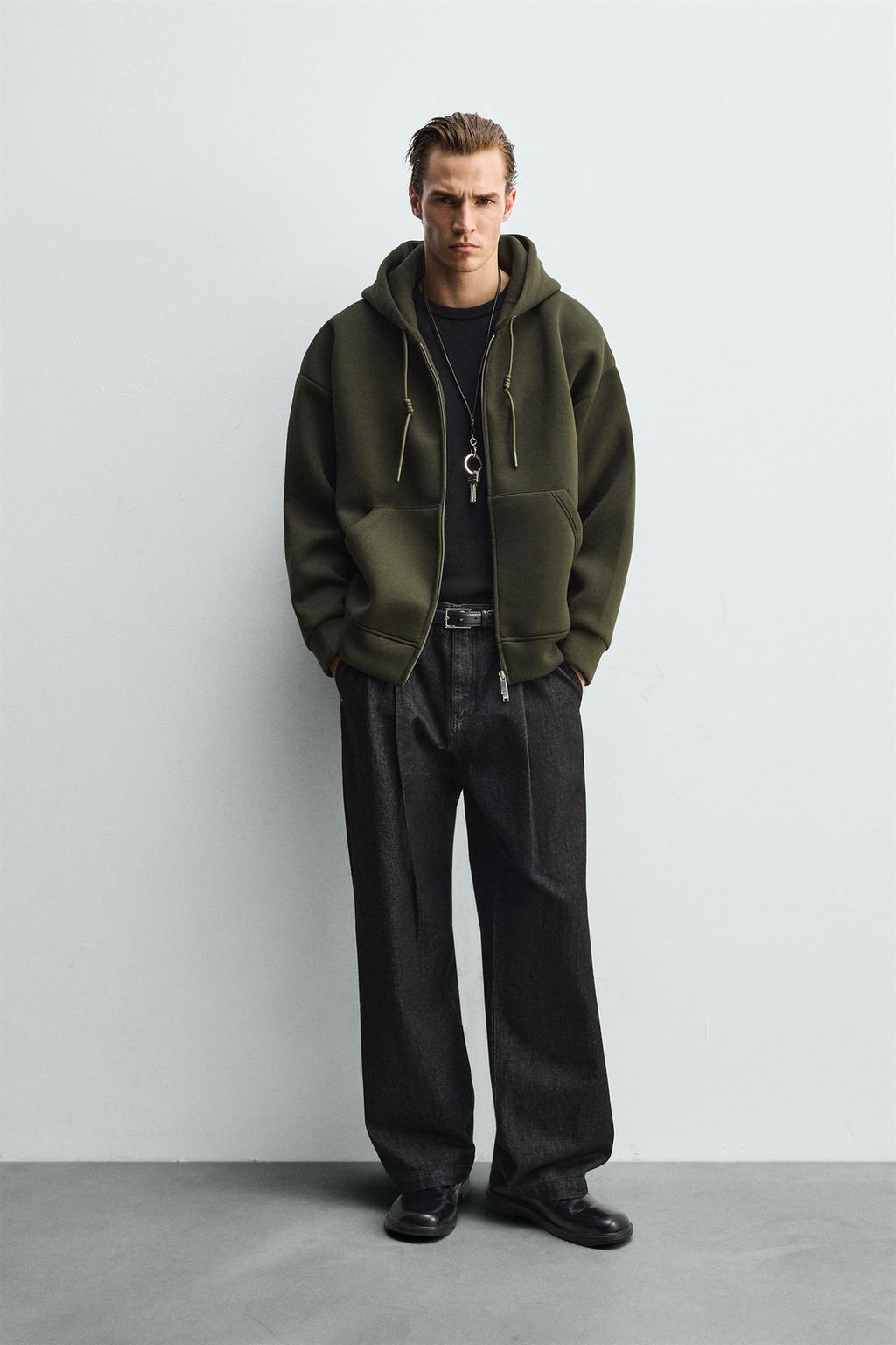 SUDADERA EFECTO NEOPRENO CAPUCHA