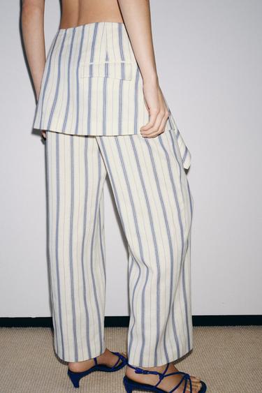 ZW COLLECTION STRIPED SARONG TROUSERS - striped by Zara - Image 3
