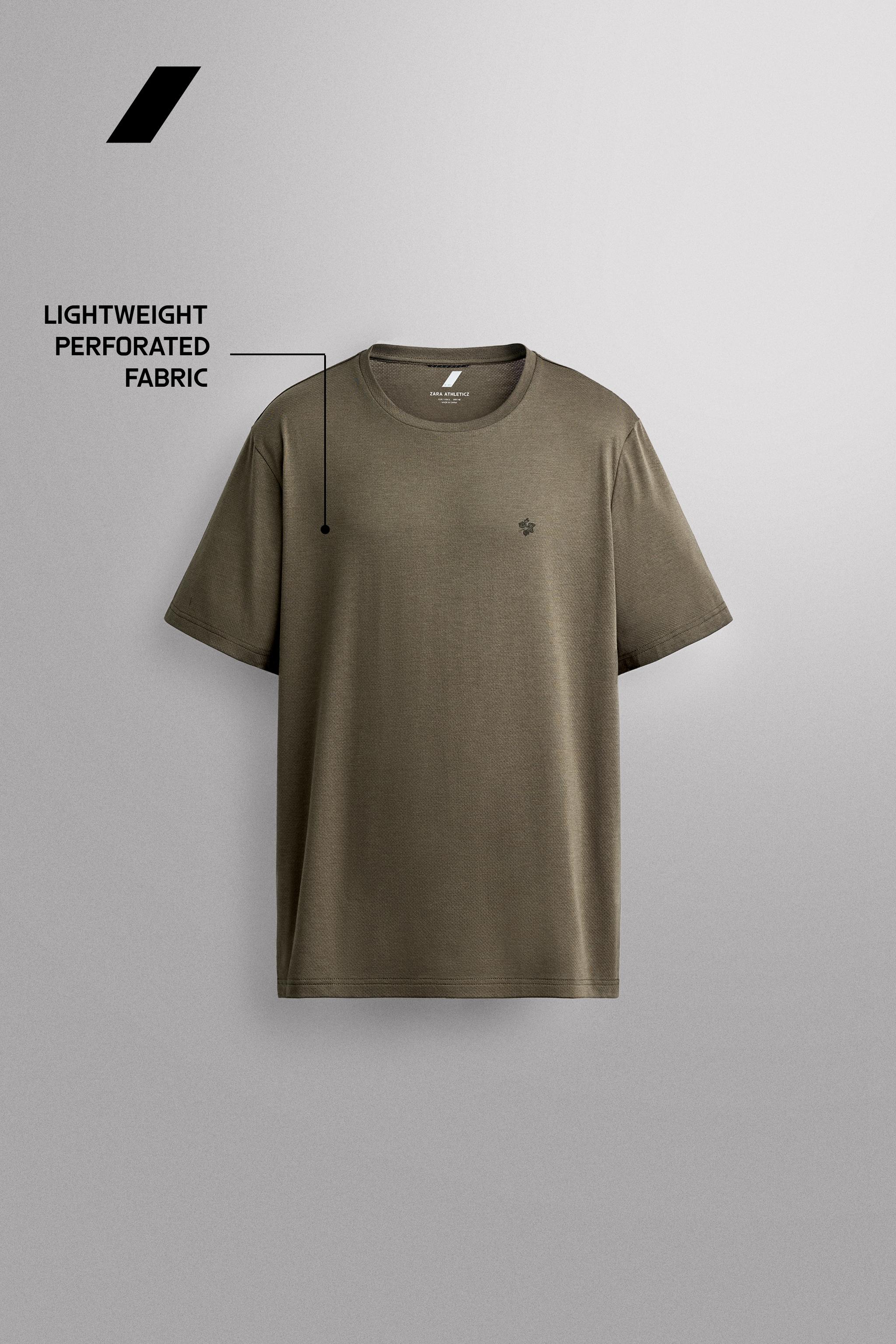 Zara TEKNİK ÇİÇEK DESENLİ T-SHIRT görsel 7