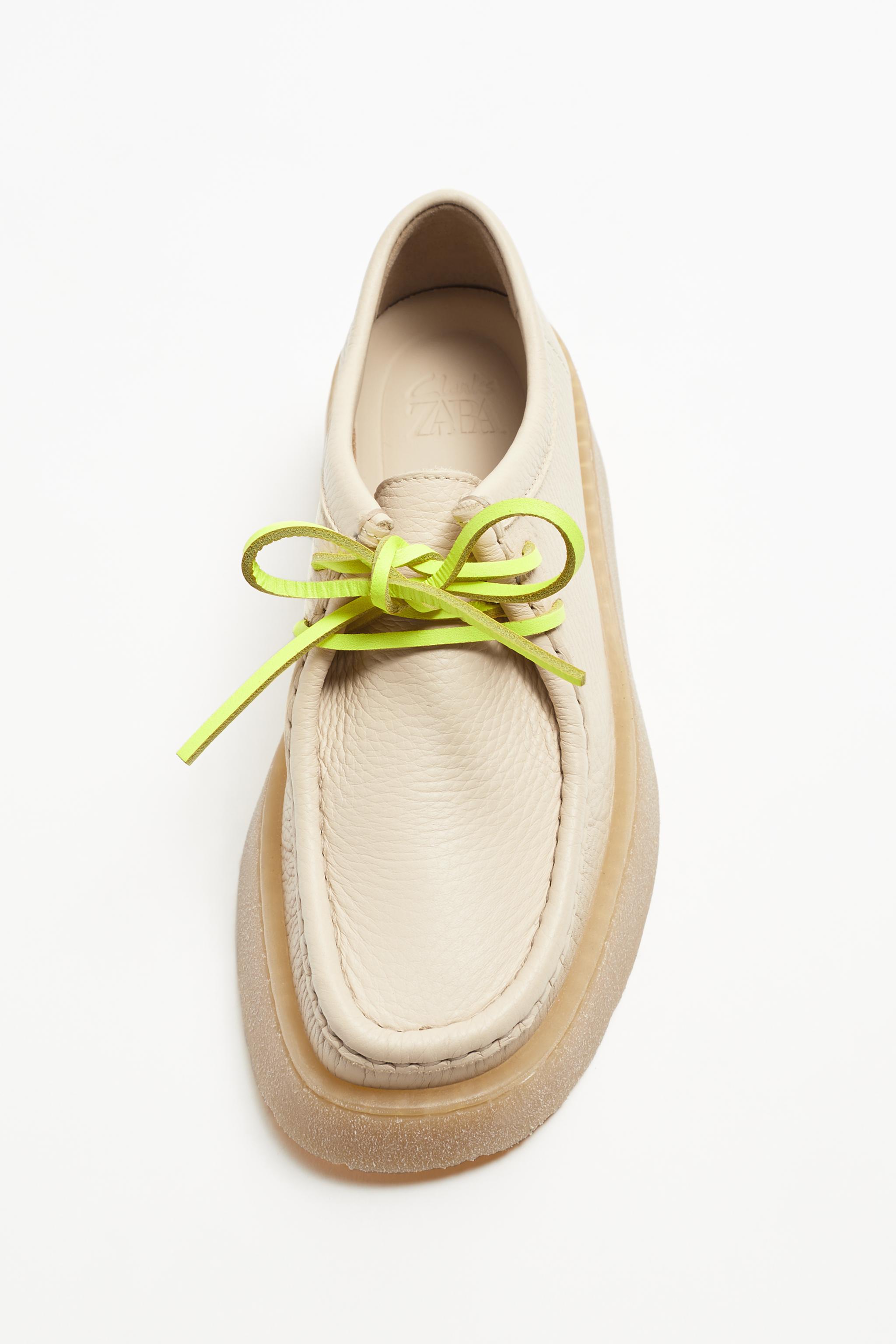 CLARKS® x ZARA LEATHER SHOES - Vanilla Yellow | ZARA United Kingdom