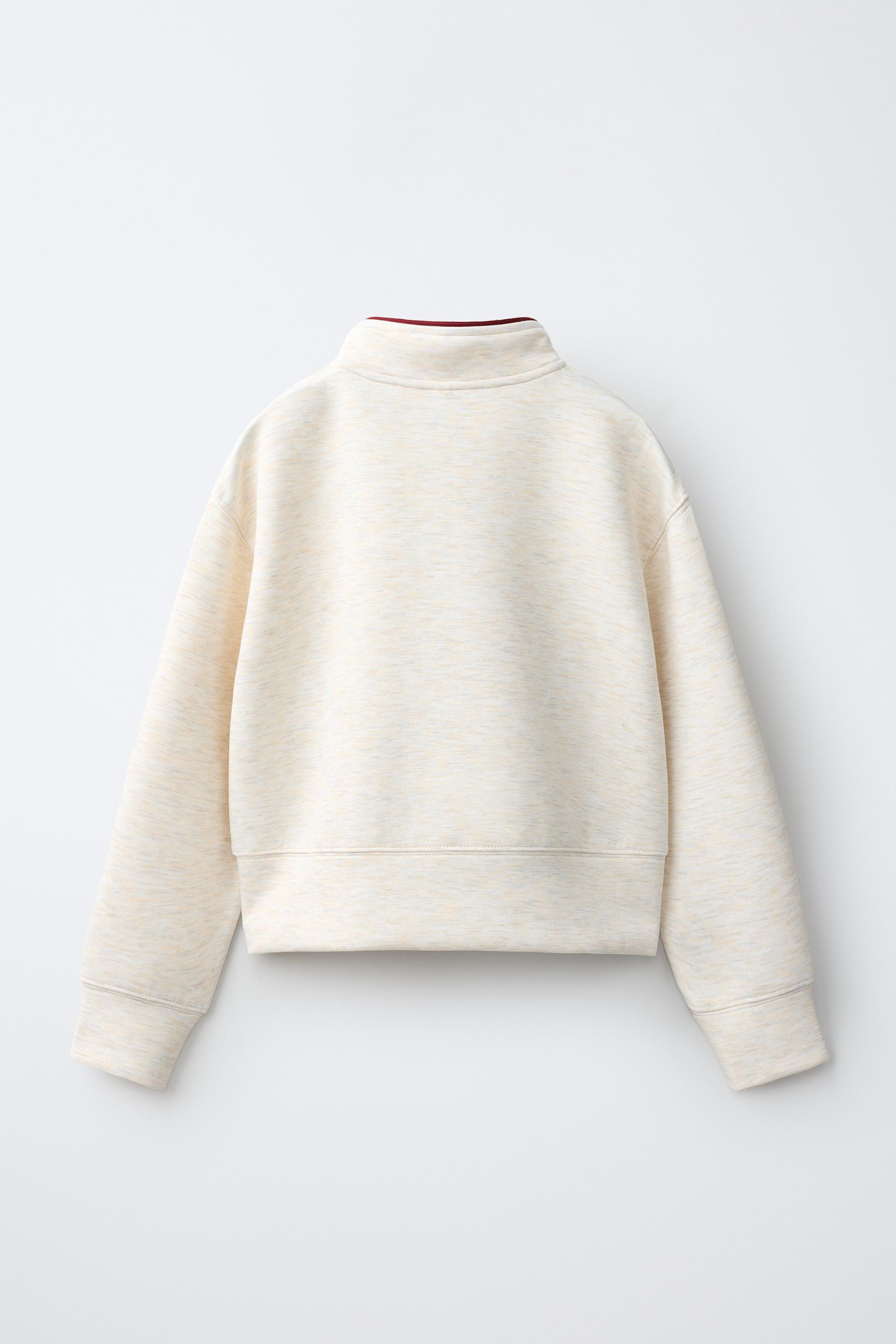 SPORTY CONTRAST PIPING SWEATSHIRT