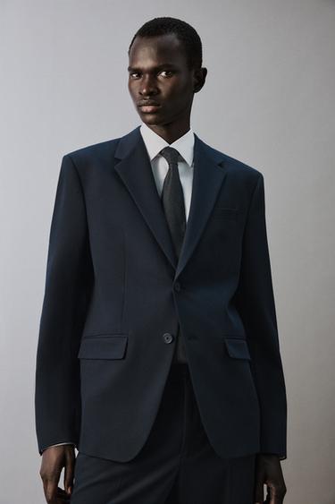 VESTE DE COSTUME CONFORT - Bleu marine de Zara - Image 4