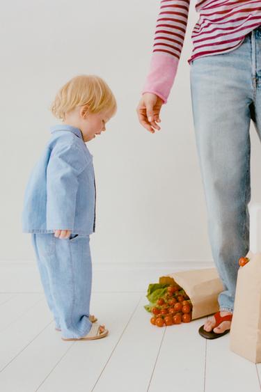 DENIM SHIRT - Mid-blue by Zara