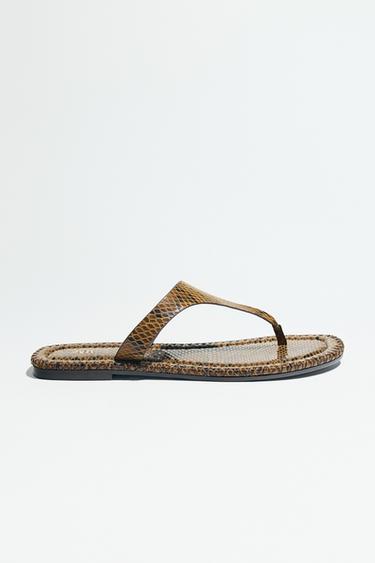 ANIMAL PRINT SANDALS - Snakeskin by Zara