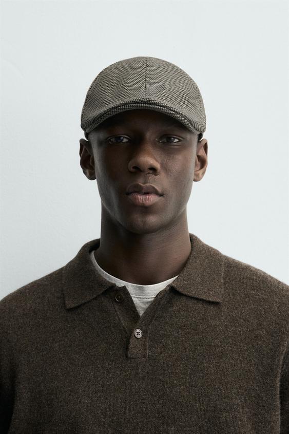 TEXTURED PLAID BERET