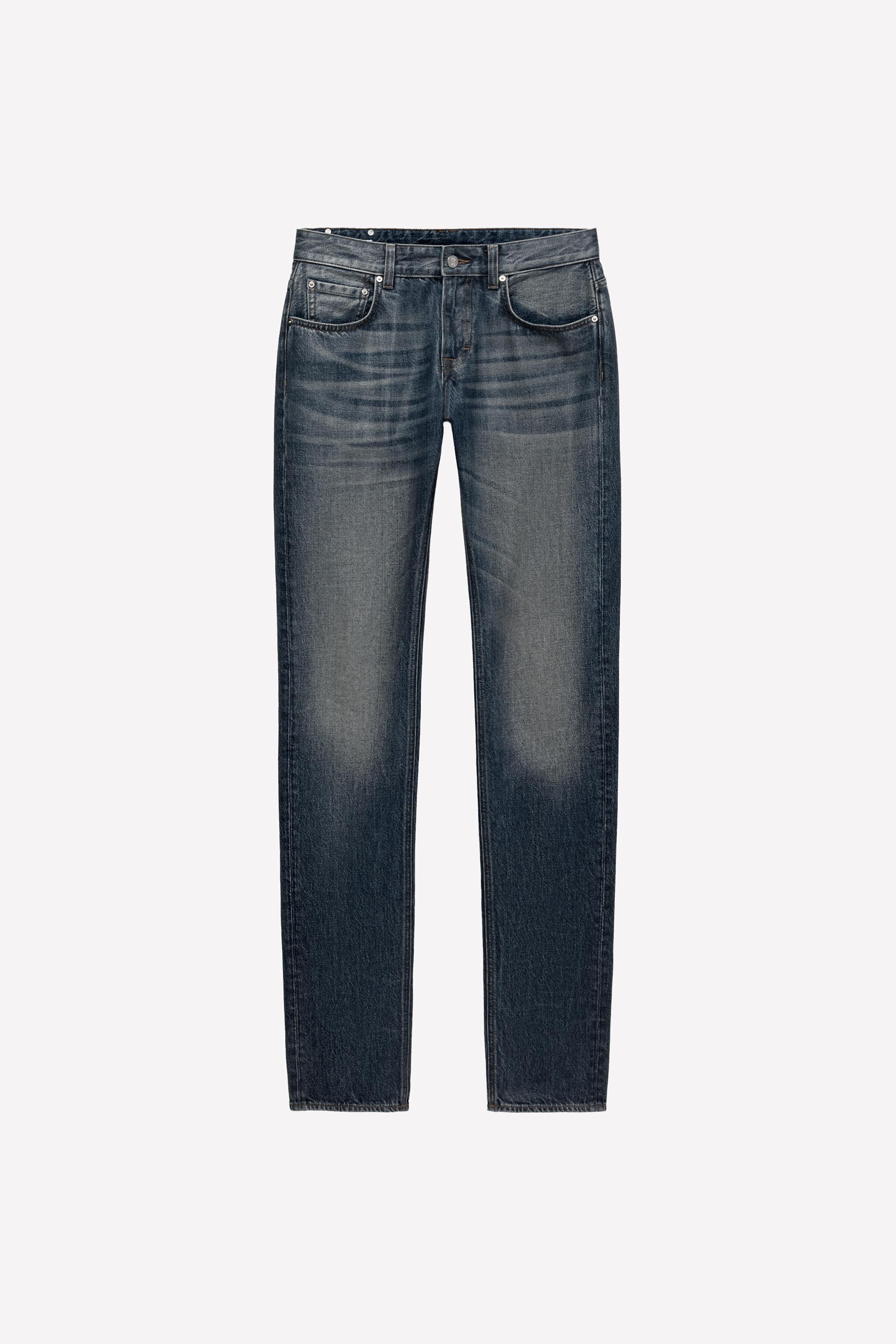 JEANS SLIM ローライズ ワックスフィニッシュ LUDOVIC DE SAINT SERNIN