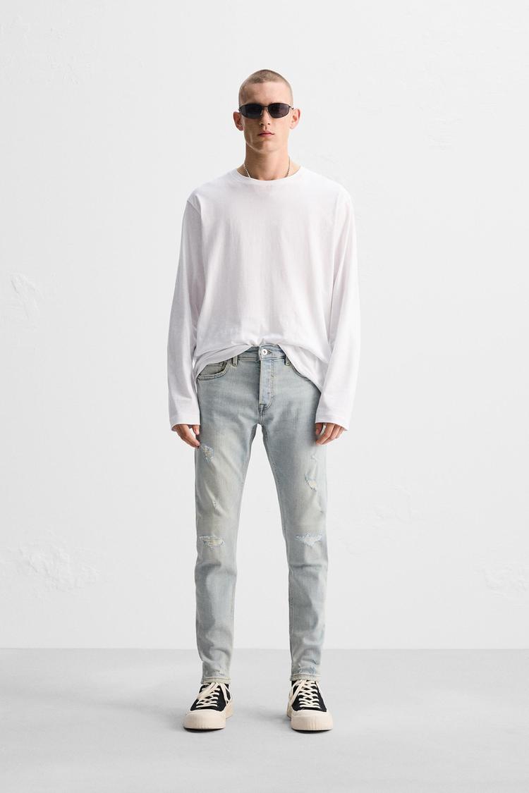 スキニーフィットジーンズ - ライトブルー | ZARA Japan / 日本