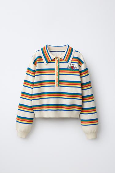 FRUIT OF THE LOOM™ STRIPED POLO SHIRT - striped by Zara - Image 0