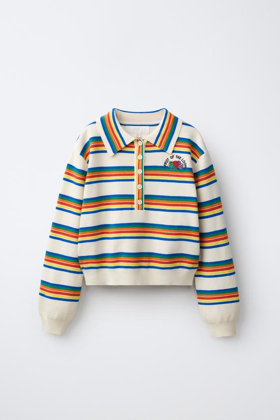 POLO RAYAS FRUIT OF THE LOOM™ - rayas de Zara - Imagen 0