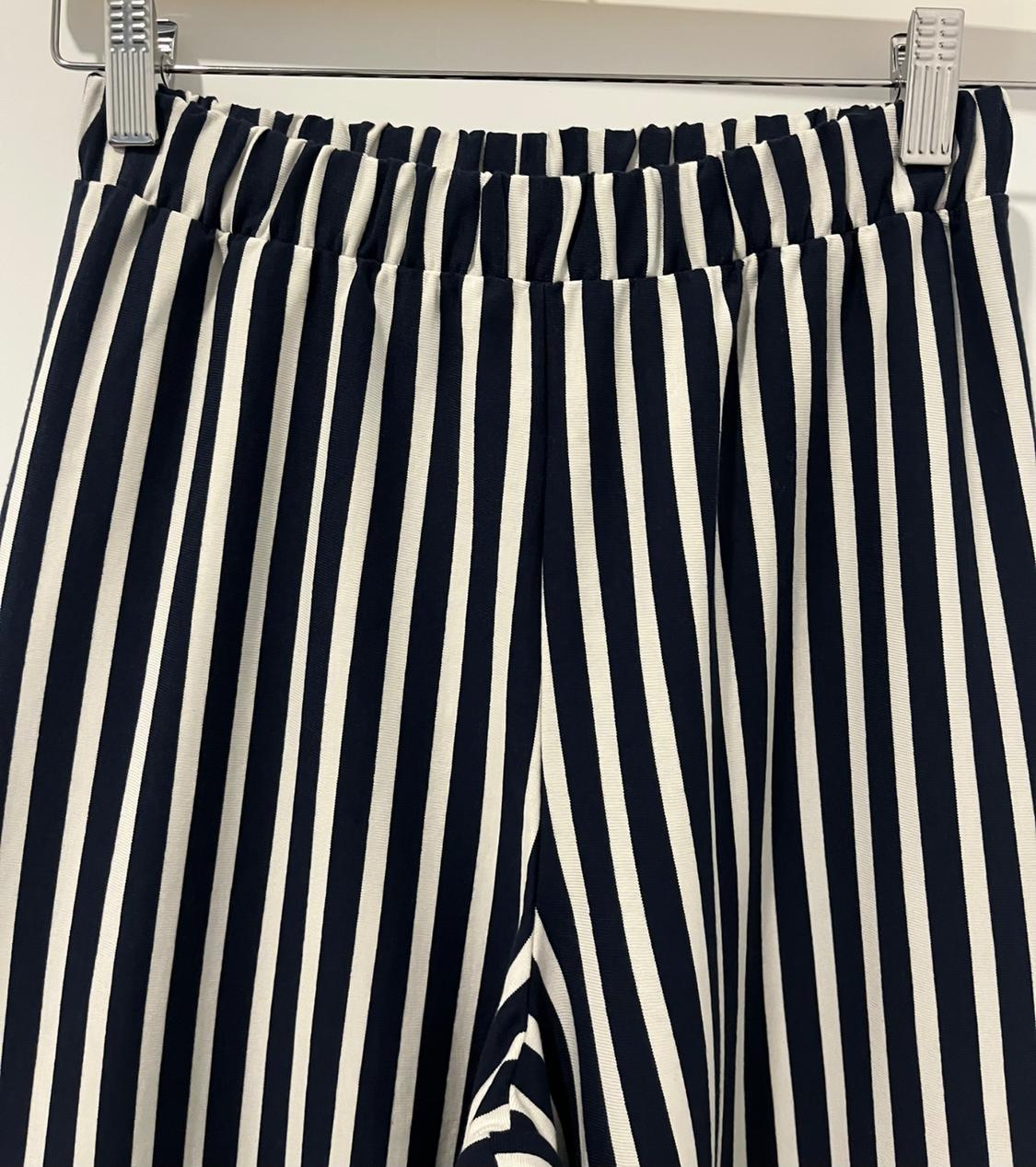 STRIPED PALAZZO TROUSERS - Image 2