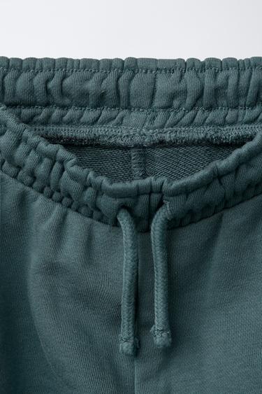 FLEECE CARGO JOGGERS - Petrol blue by Zara - Image 2