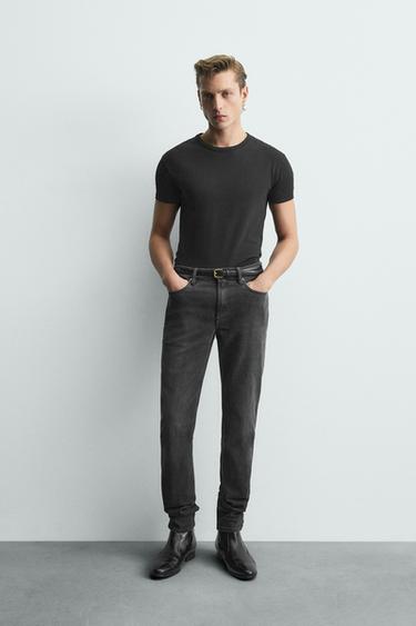 JEANS SKINNY FIT LIMITED EDITION - Gris de Zara