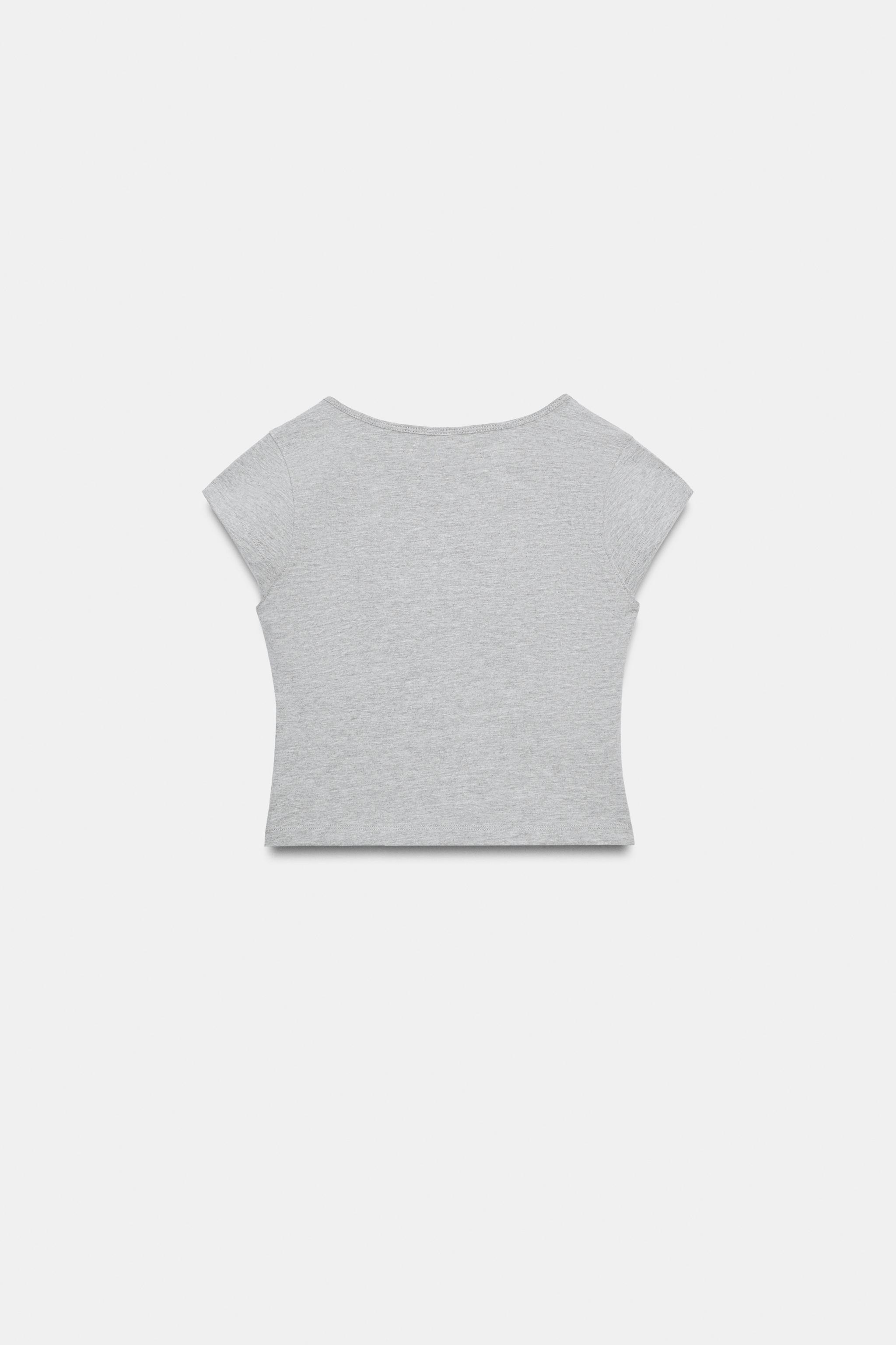 DEKOLTELİ CROP TOP - Görsel 2