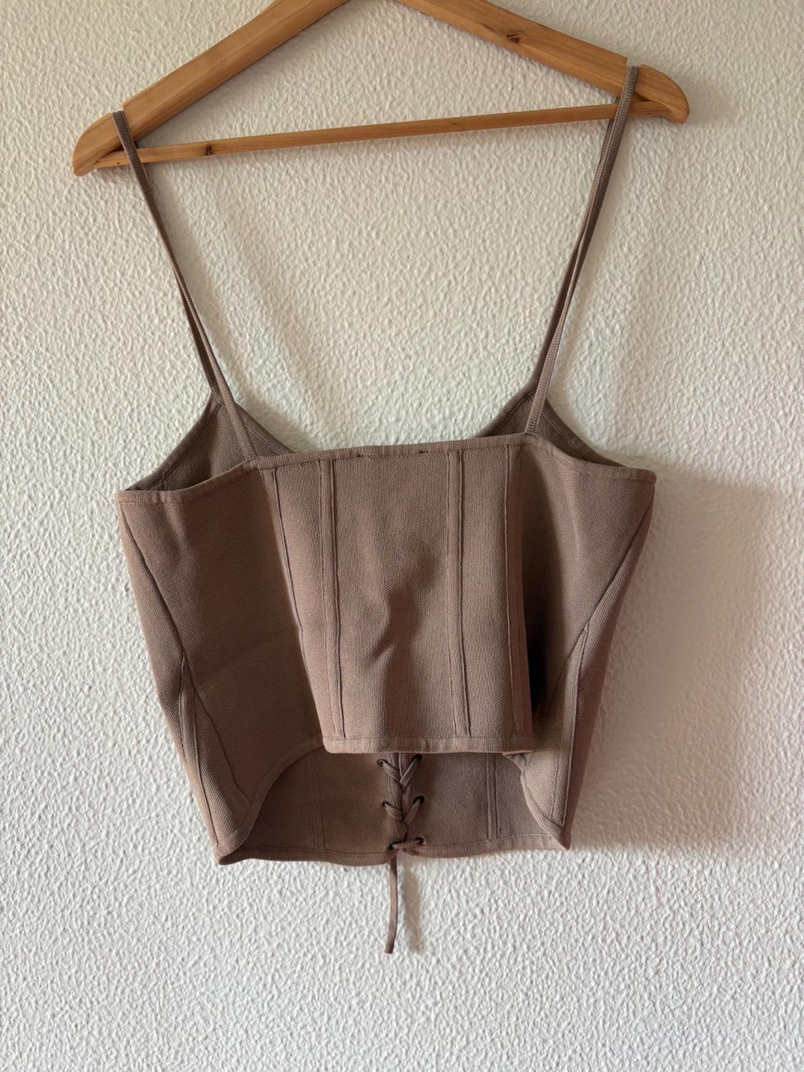 LACE-UP KNIT CORSET - Image 2