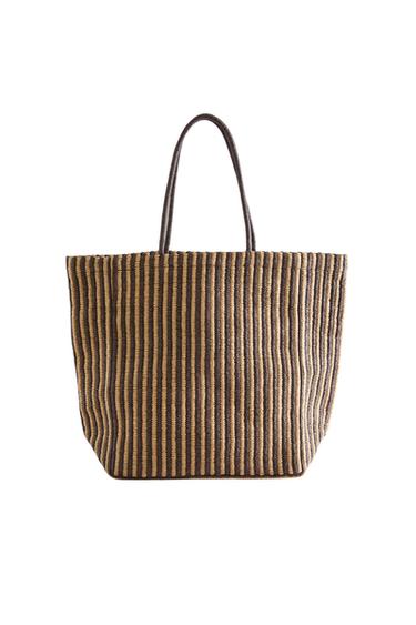GESTREIFTER SHOPPER - Zweifarbig von Zara - Bild 0