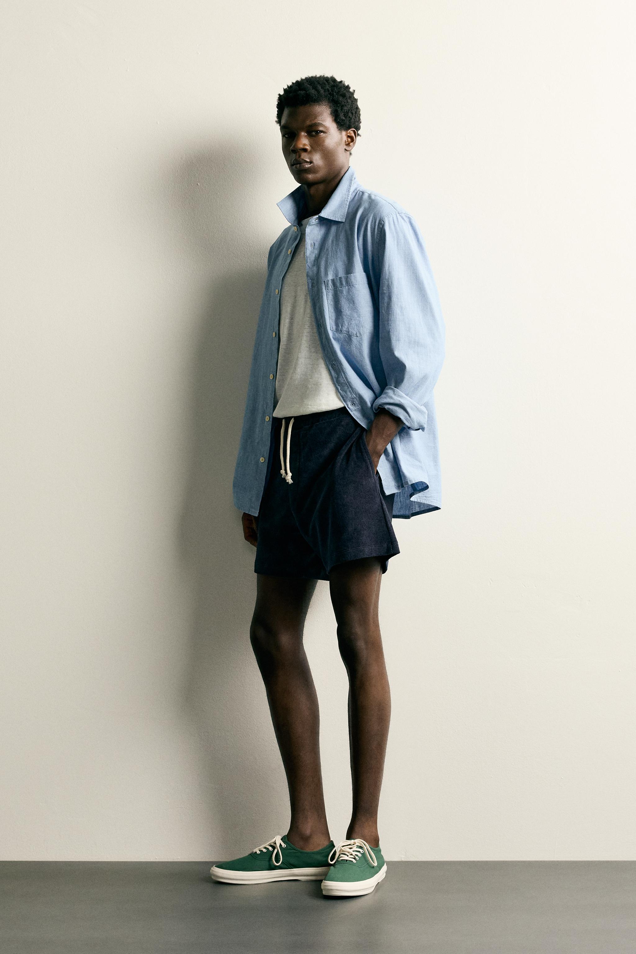 RELAXED FIT TERRY SHORTS